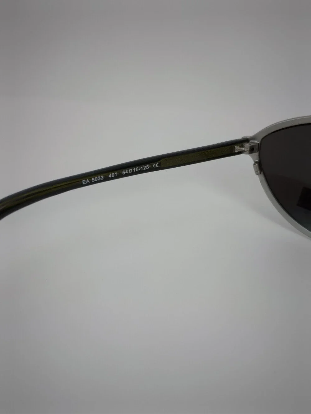 Elizabeth Arden Oval Wrap Sunglasses with Dark Lenses and Silver Frame